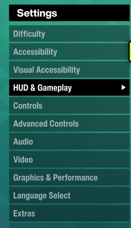 Forza HUD and Gameplay settings